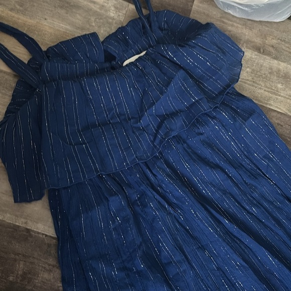 Leon & Harper metallic maxi dress sleeveless - Picture 2 of 3